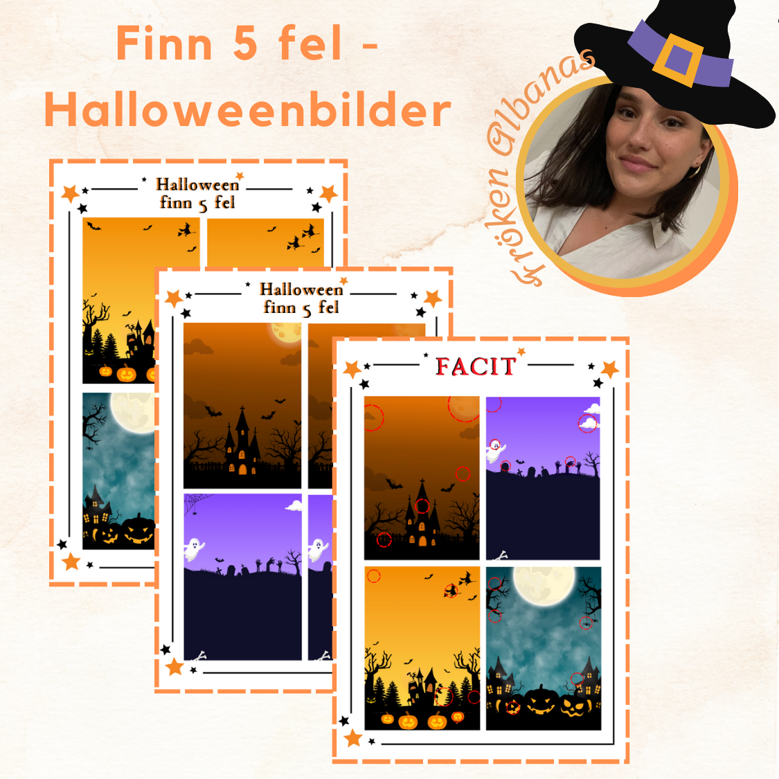 Finn 5 fel - halloweenbilder