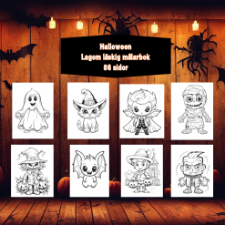 Halloween målarbok