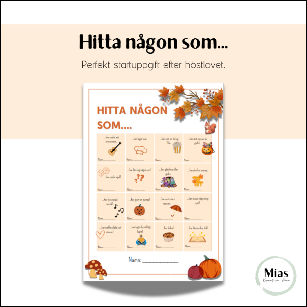 Hitta någon som…