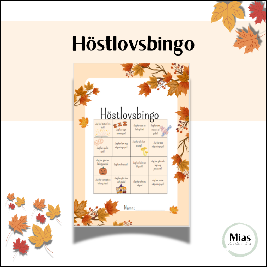Höstlovsbingo