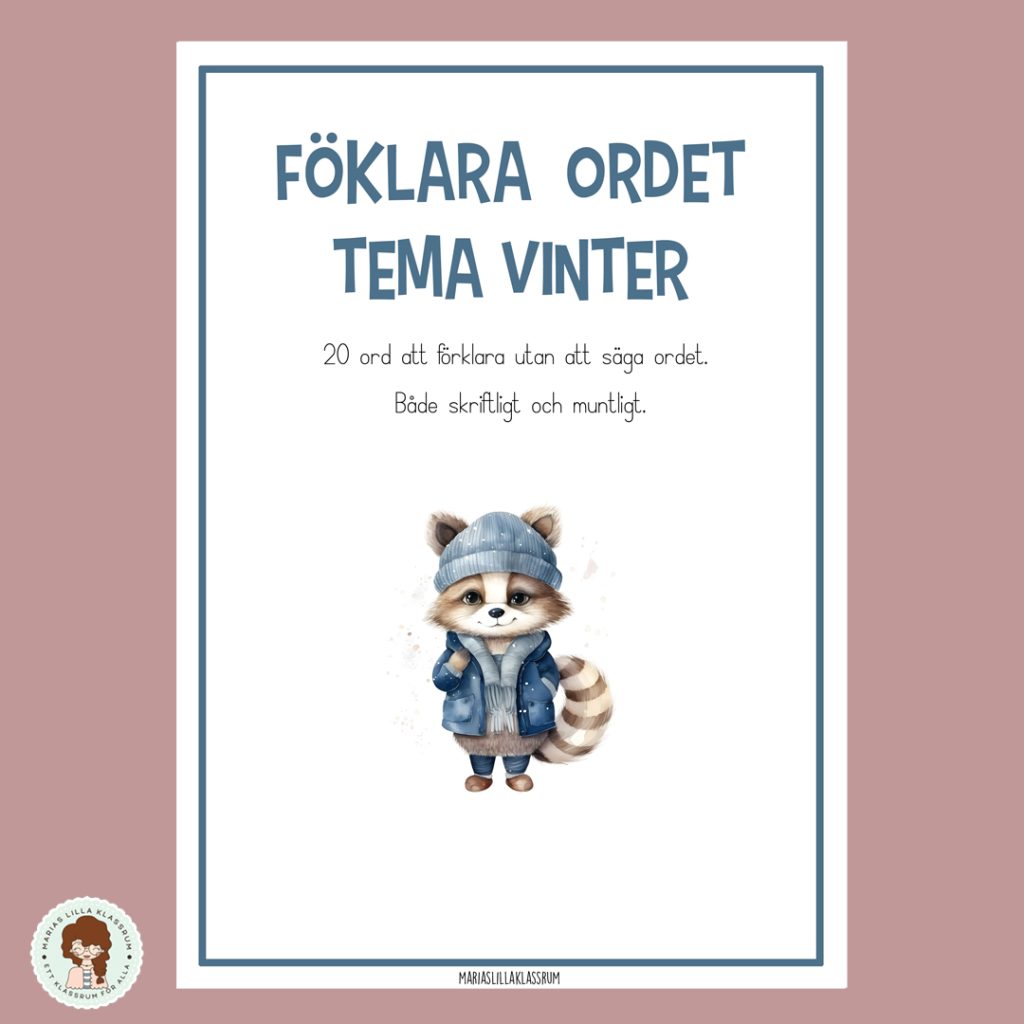 Förklara ordet – Tema vinter