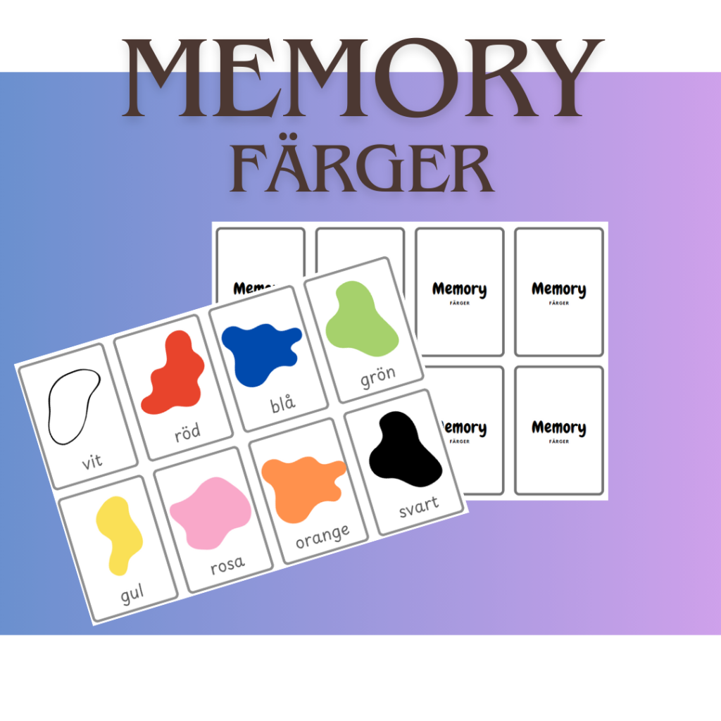 Memory – färger