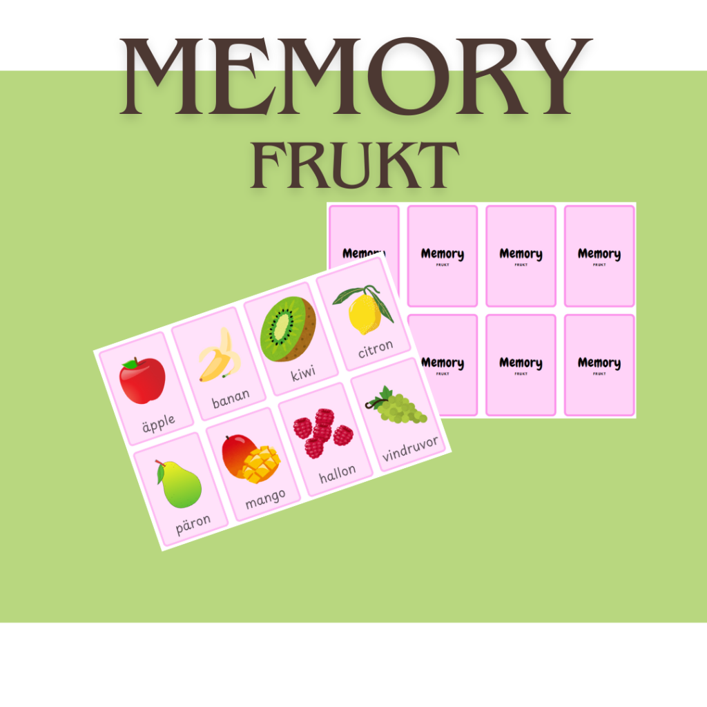 Memory – frukt & bär