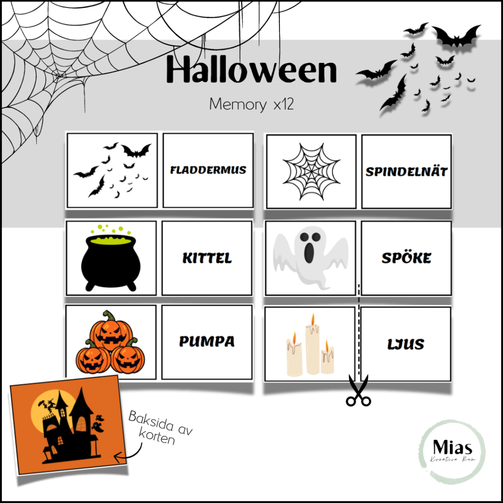 Halloween: Memory/flashcards