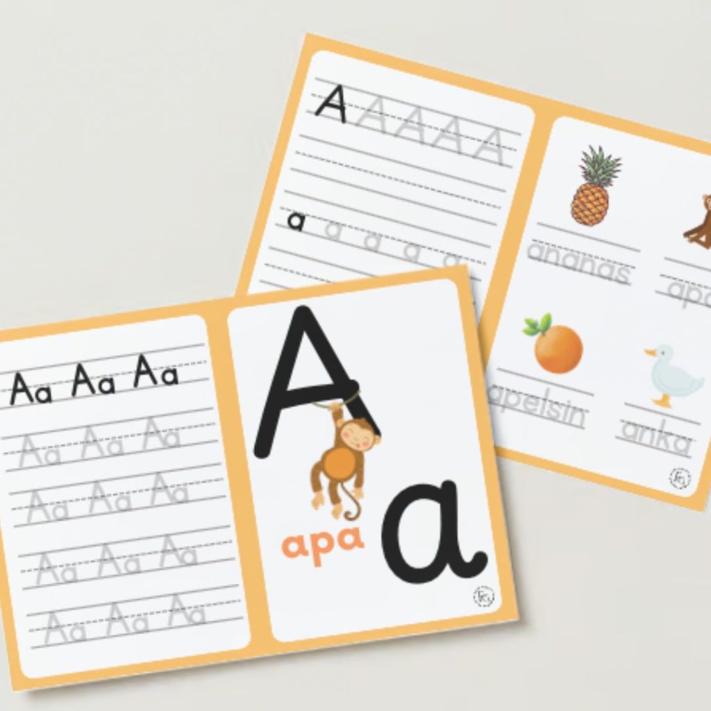 bokstavsböcker – Arbetsbok – skriv