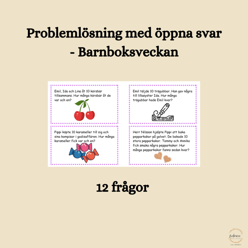 Problemlösning med öppna svar – Barnboksveckan