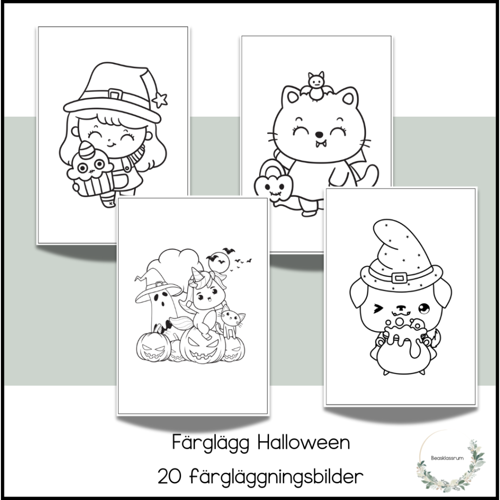 Färglägg halloween