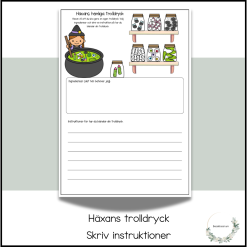 Häxans trolldryck - skriv instruktioner