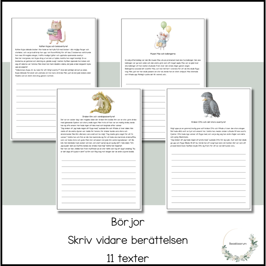 Börjor – skriv vidare berättelsen