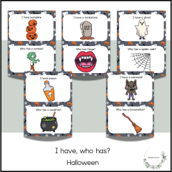 I have, who has? Halloween words