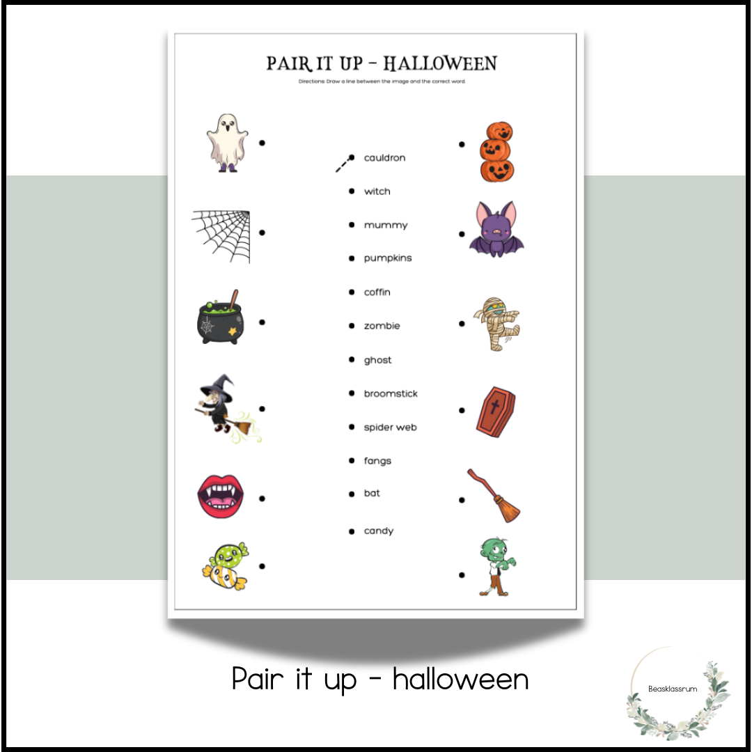 Pair it up - halloween