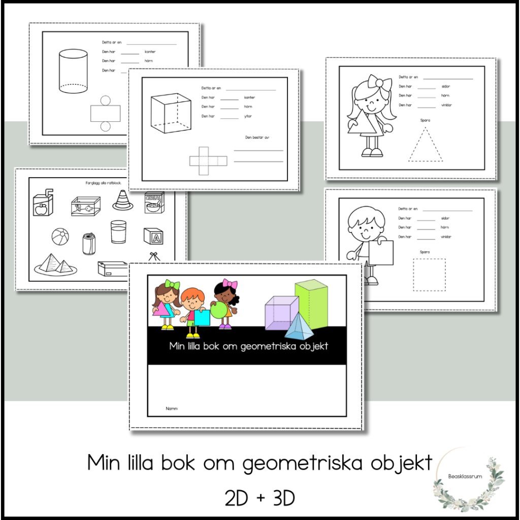 Min lilla bok om geometriska objekt 2D+3D