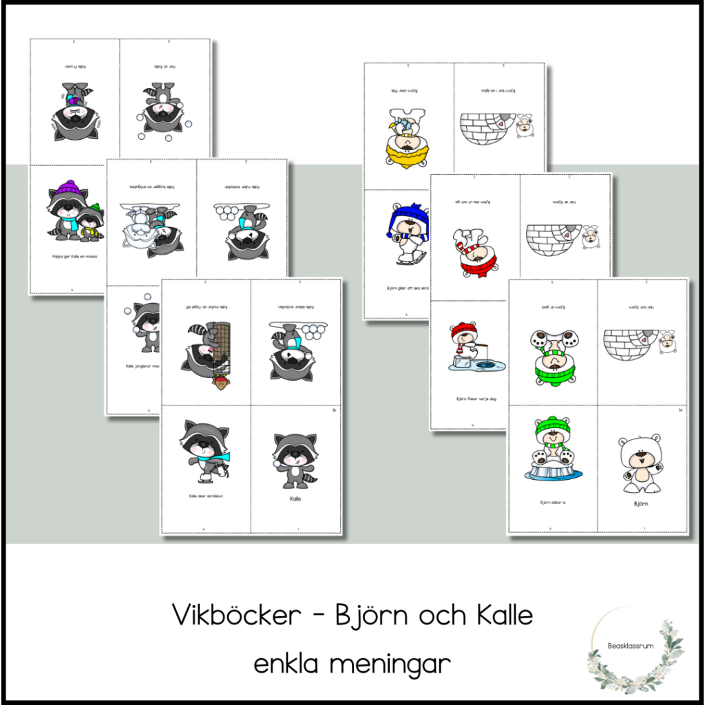 Vikböcker – enkla meningar