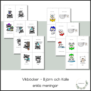 Vikböcker - enkla meningar