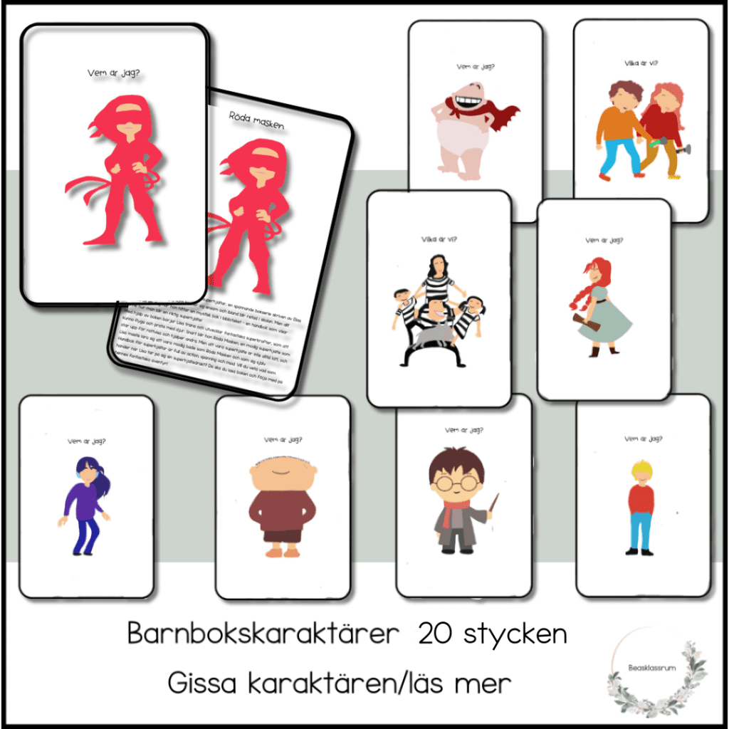 Barnbokskaraktärer – barnboksveckan