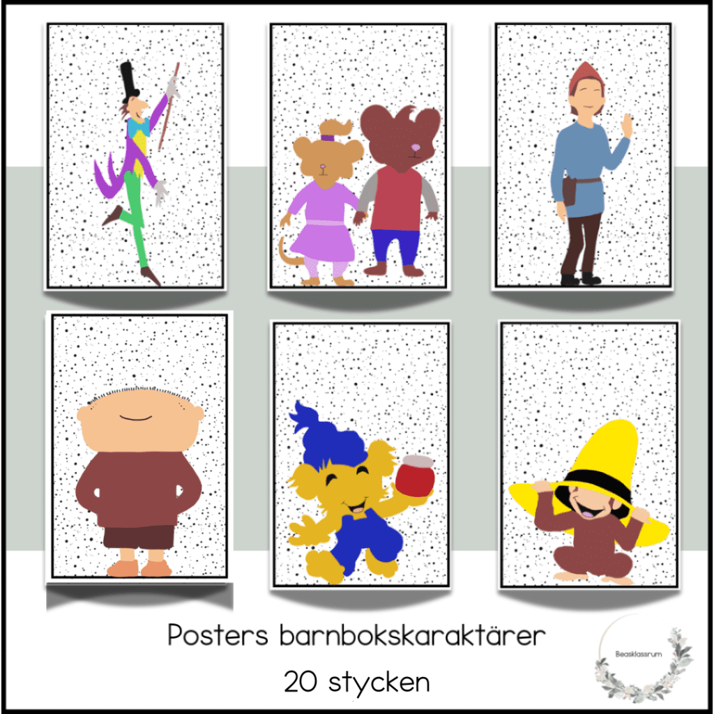 Posters barnbokskaraktärer