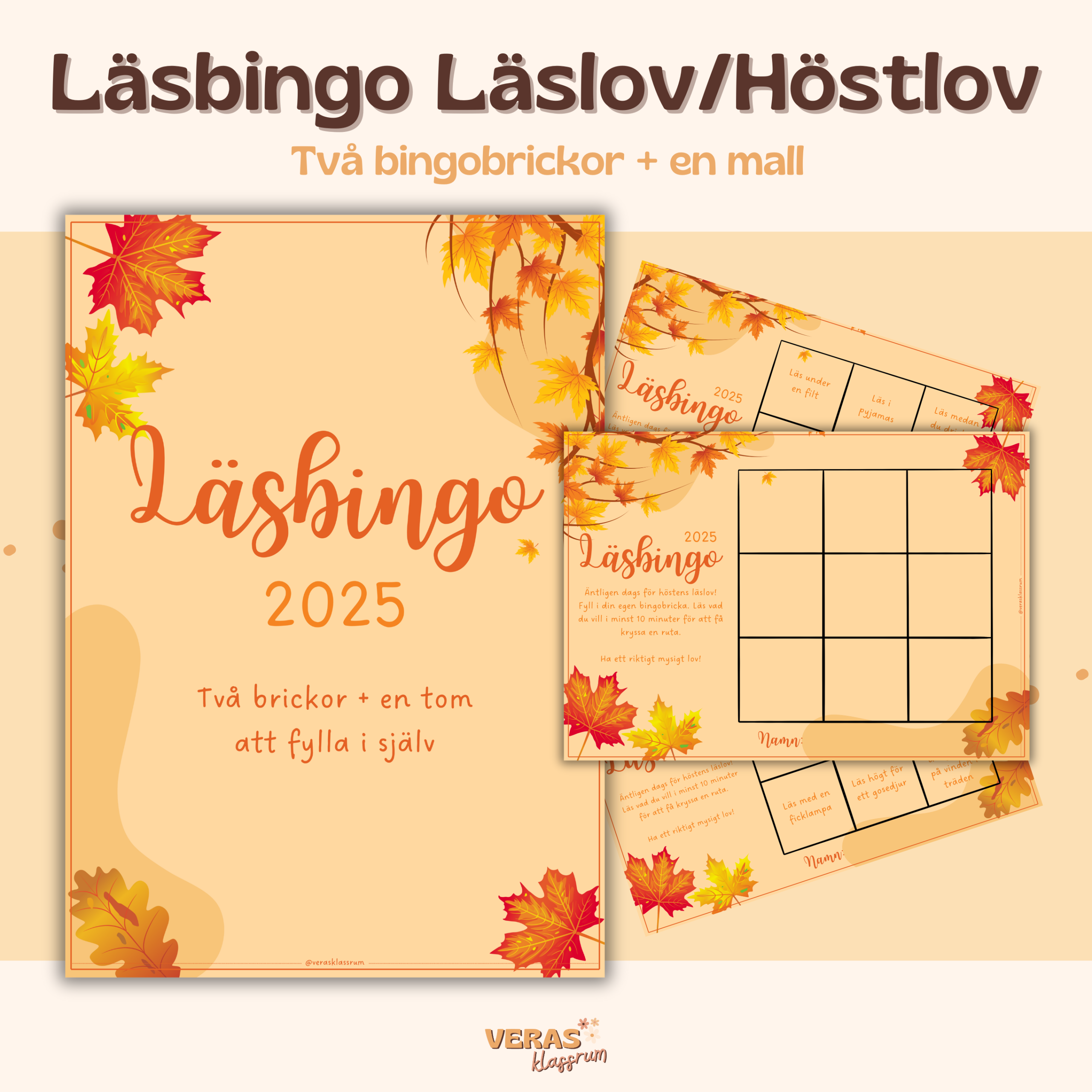 Läsbingo Läslov/Höstlov