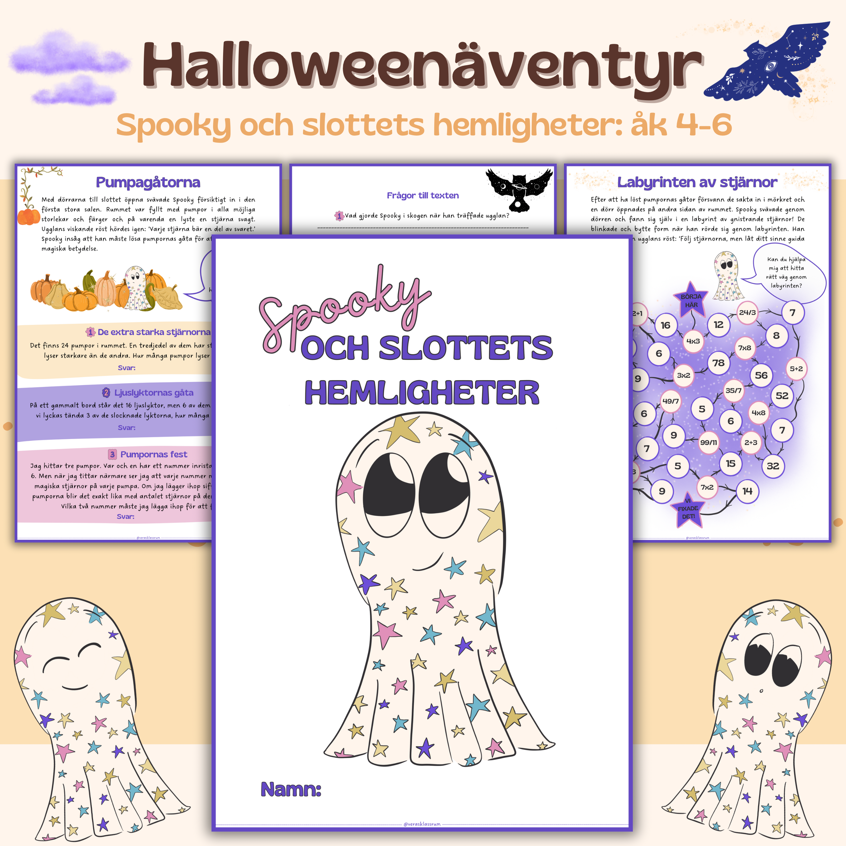 Halloweenhäfte - Spooky och slottets hemligheter