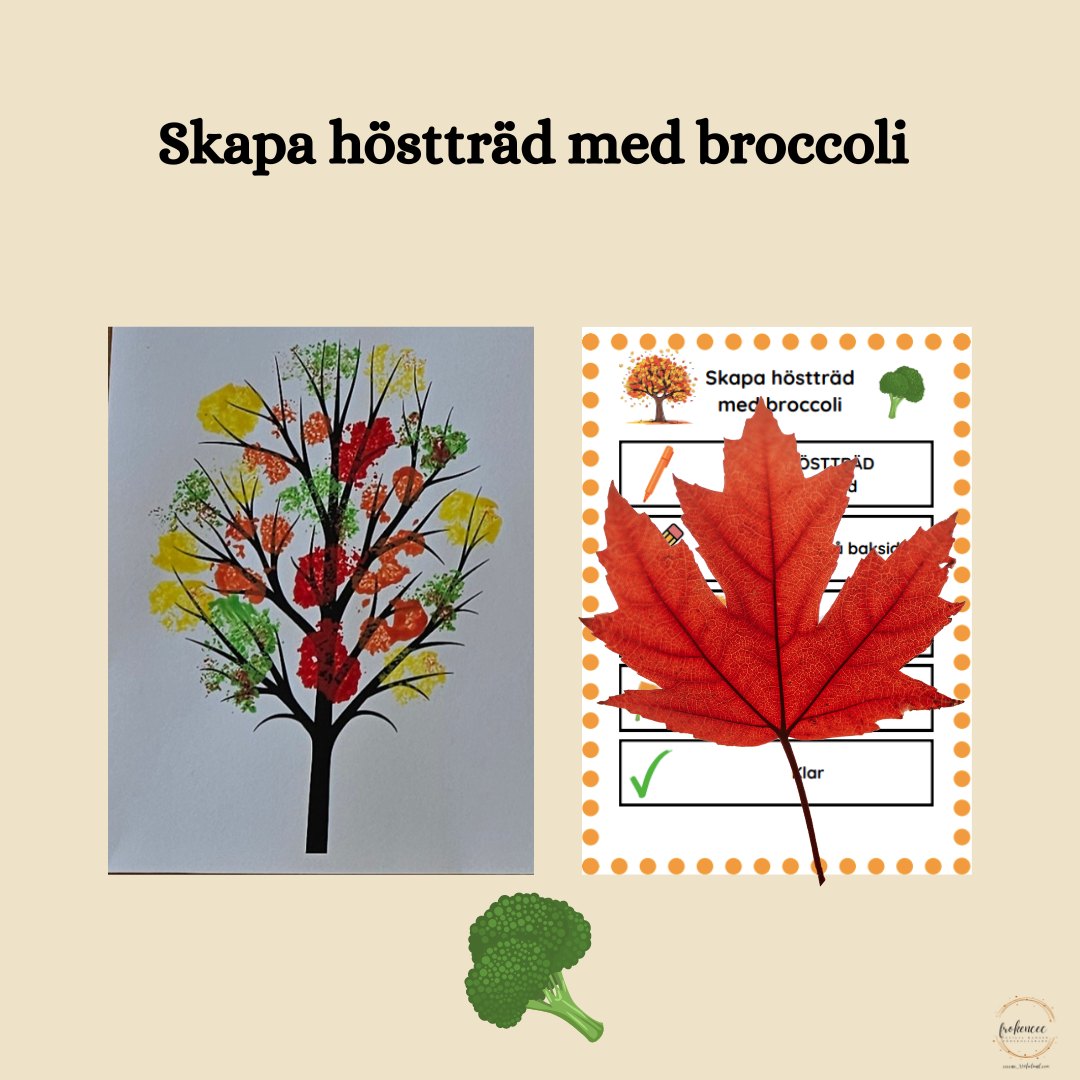 Skapa höstträd med broccoli