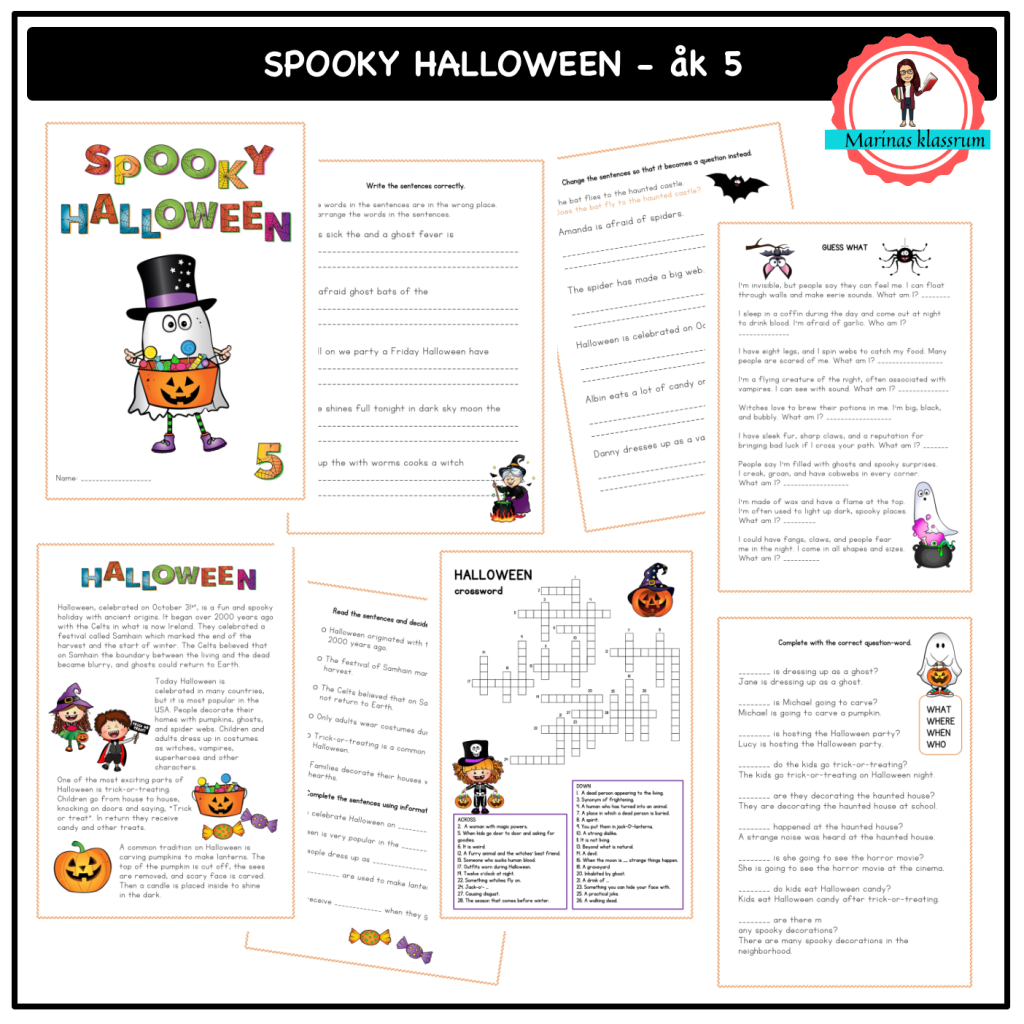 Spooky Halloween åk 5