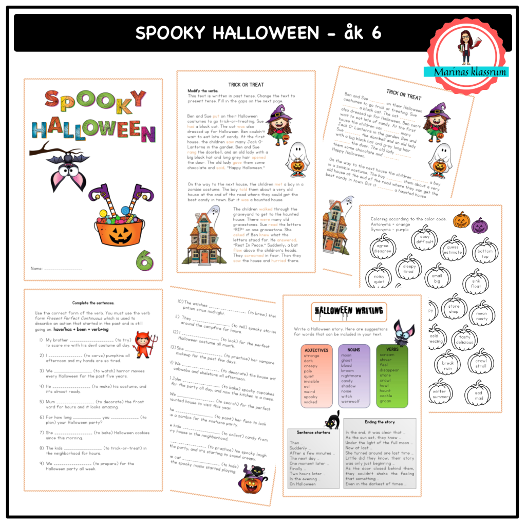 Spooky Halloween åk 6