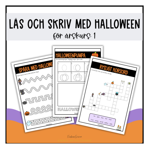 Läs och skriv med halloween åk 1