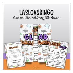 Läslovsbingo med en hälsning