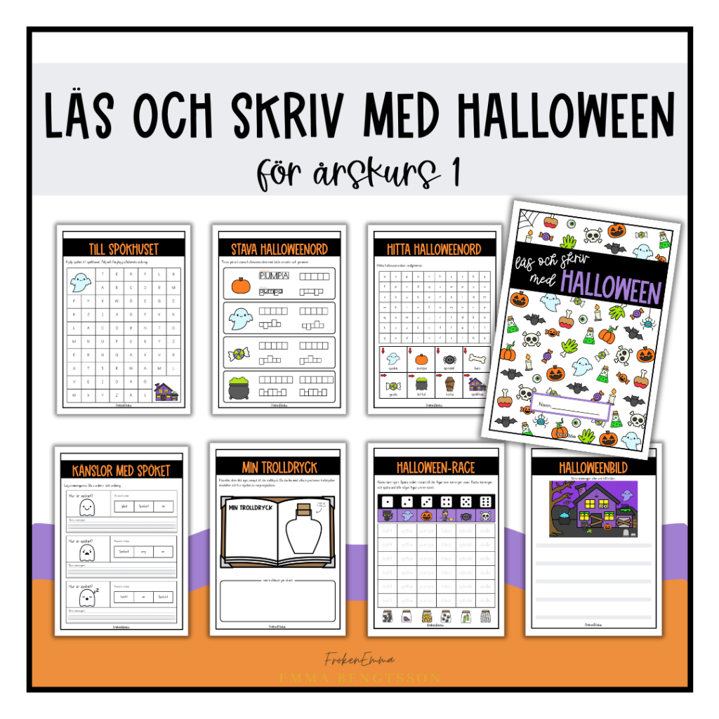 Läs och skriv med halloween åk 1