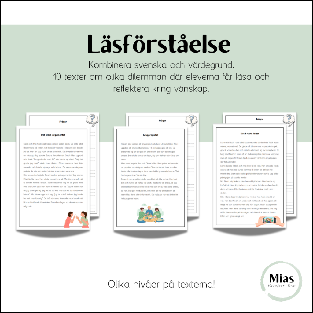 Läsförståelse: Olika dilemman