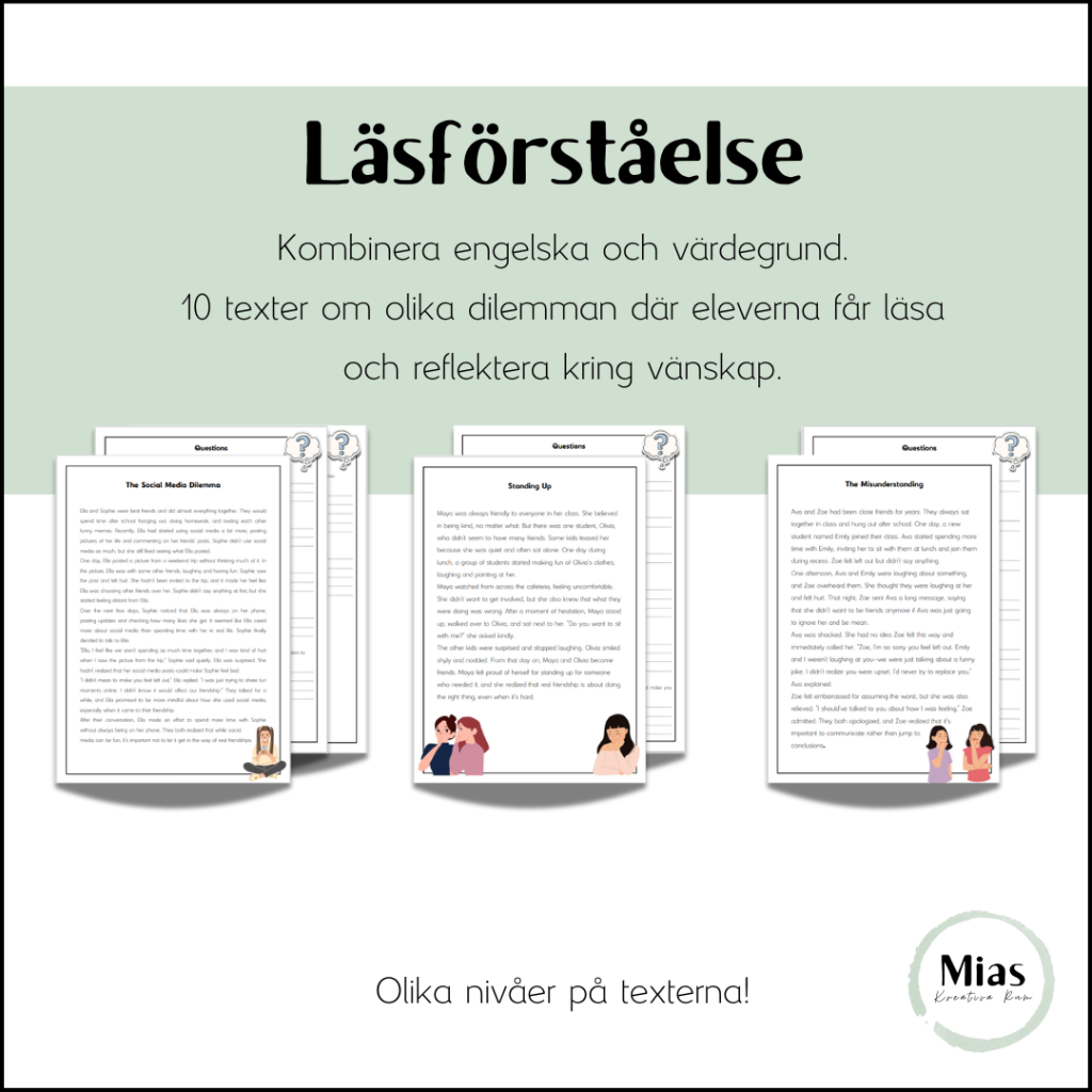 Läsförståelse på engelska: Olika dilemman