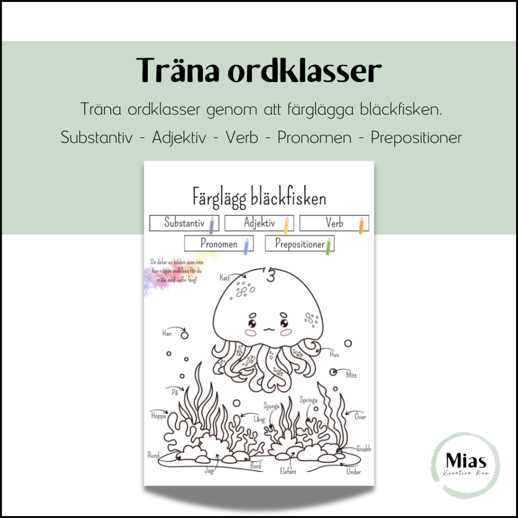 Träna ordklasser