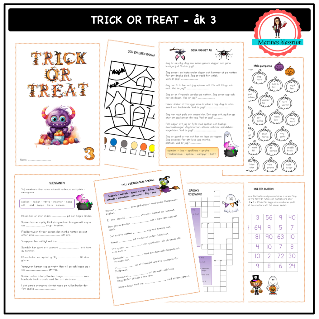 Trick ot Treat åk 3