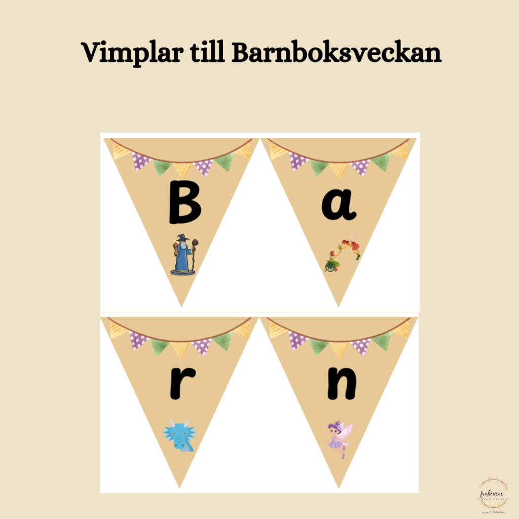 Vimplar till Barnboksveckan