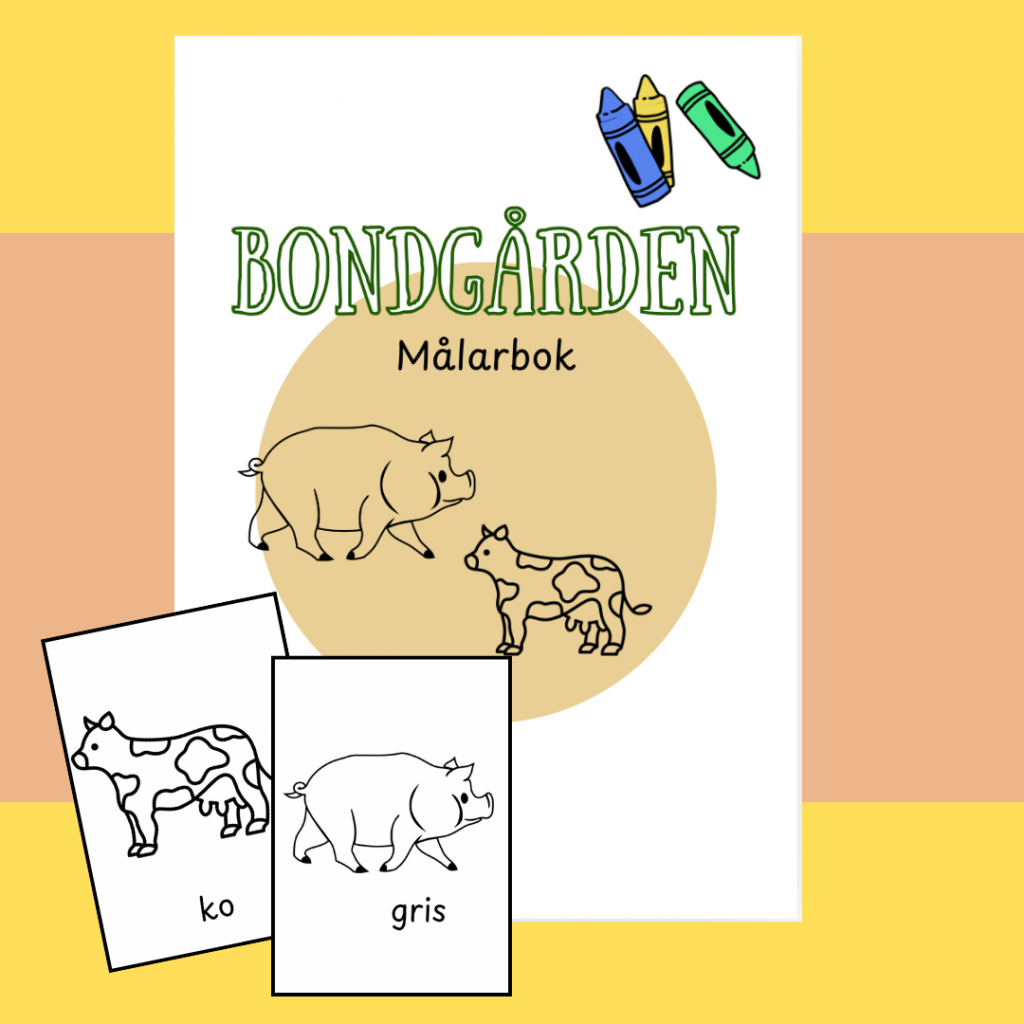 Målarbok – bondgården