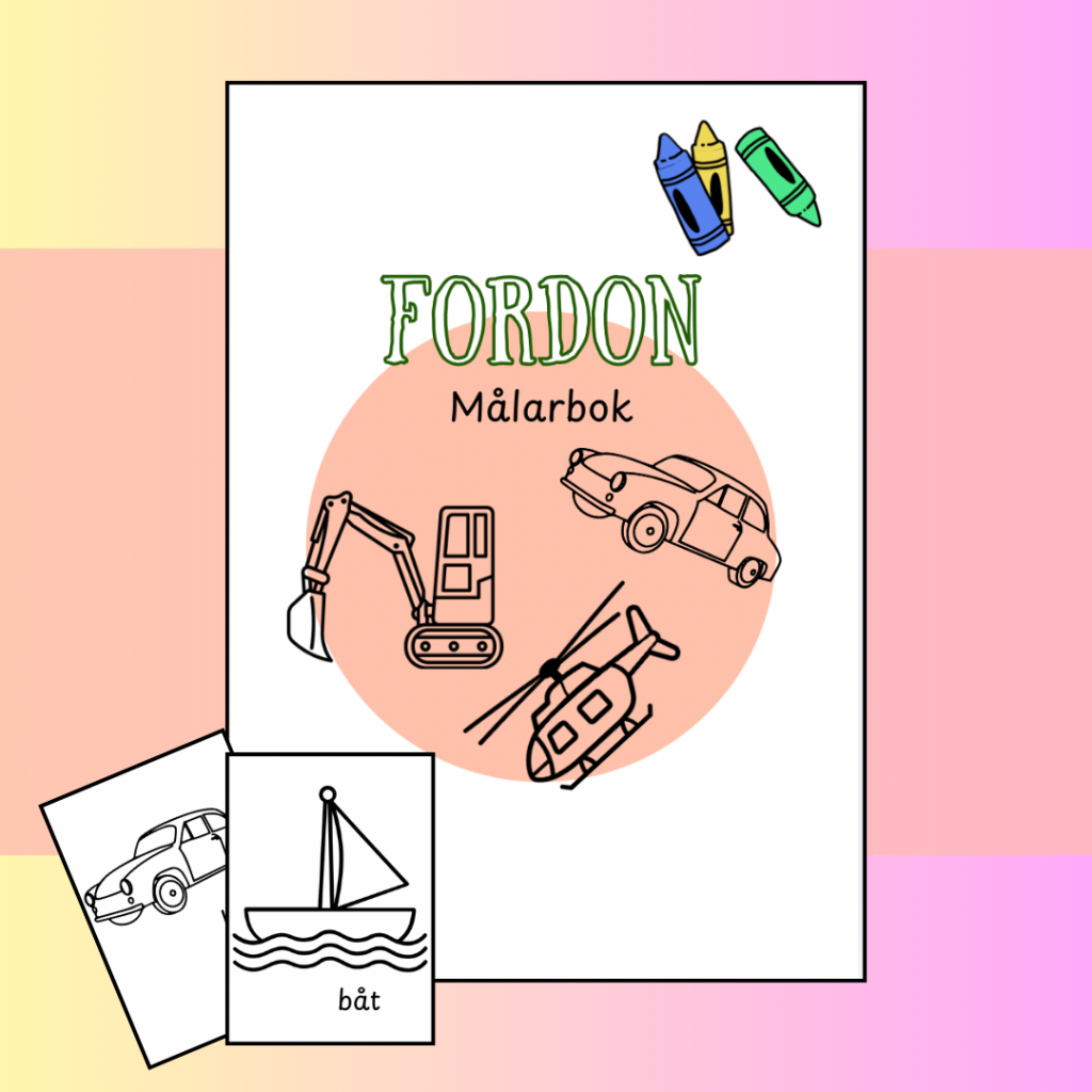 Målarbok – fordon