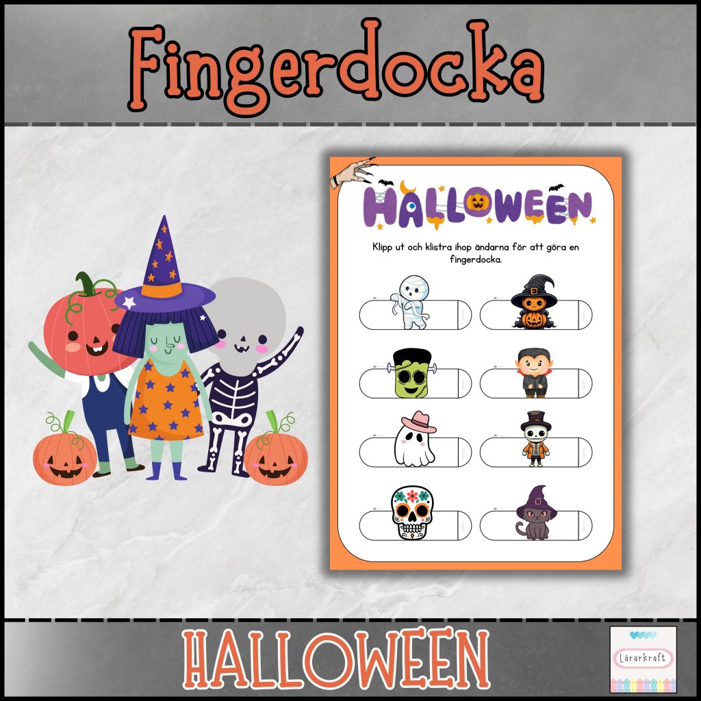 HALLOWEEN fingerdocka