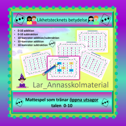 Mattespel likhetstecknets betydelse 0-10