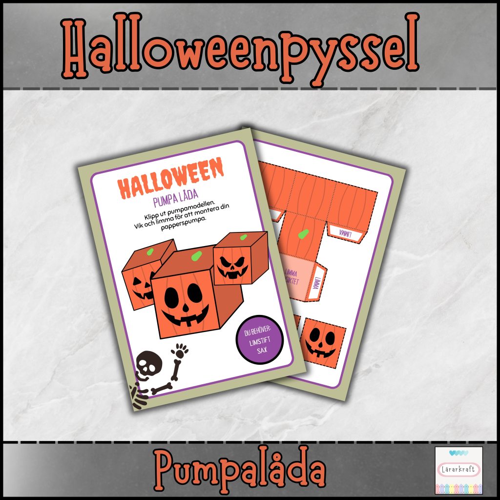 Halloweenpyssel (pumpalåda)