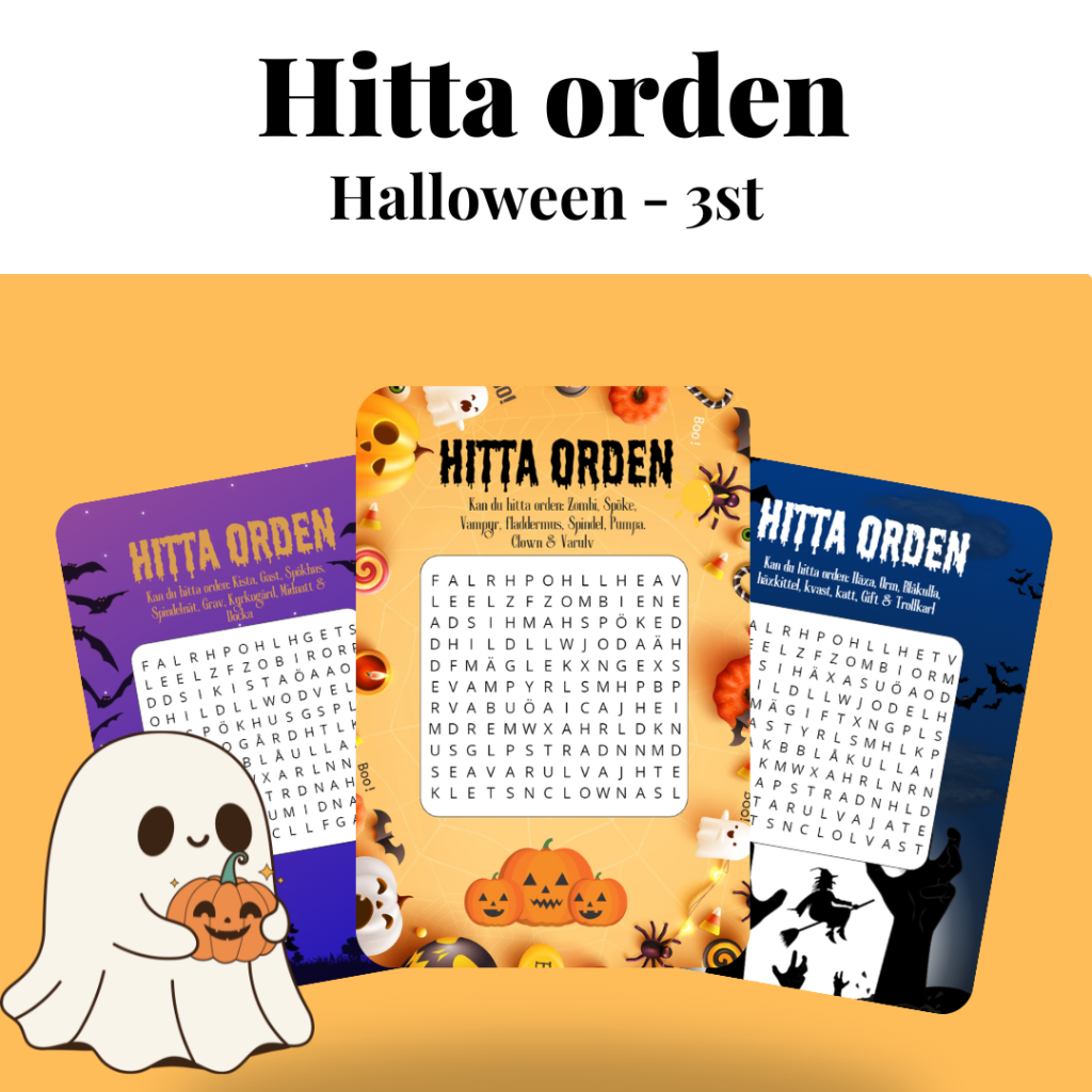 Hitta orden – Halloween