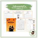 Halloween-häfte (blandade uppgifter för åk 2-3) - bild 1