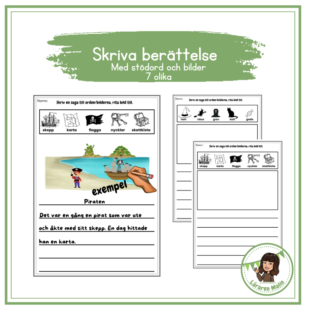 Skriv en berättelse – med hjälp av stödord/bilder