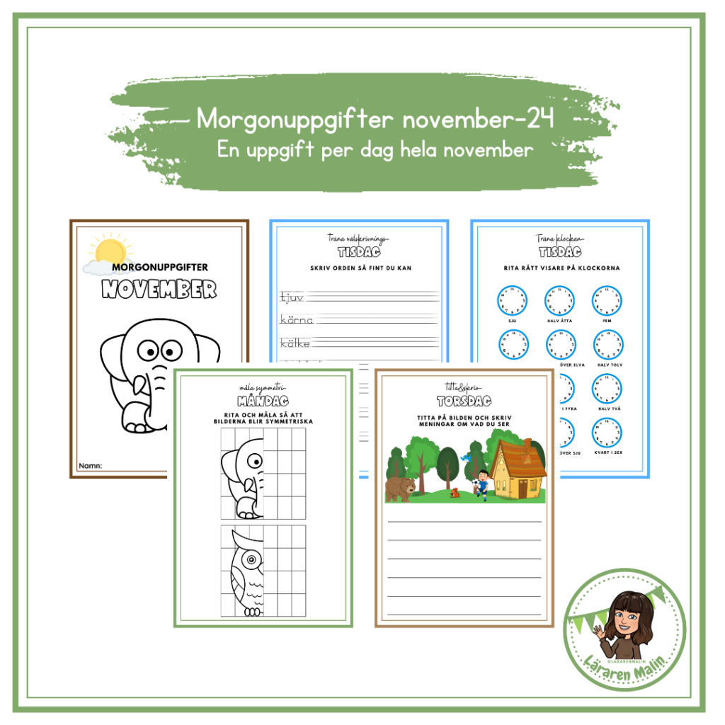 Morgonuppgifter november -24