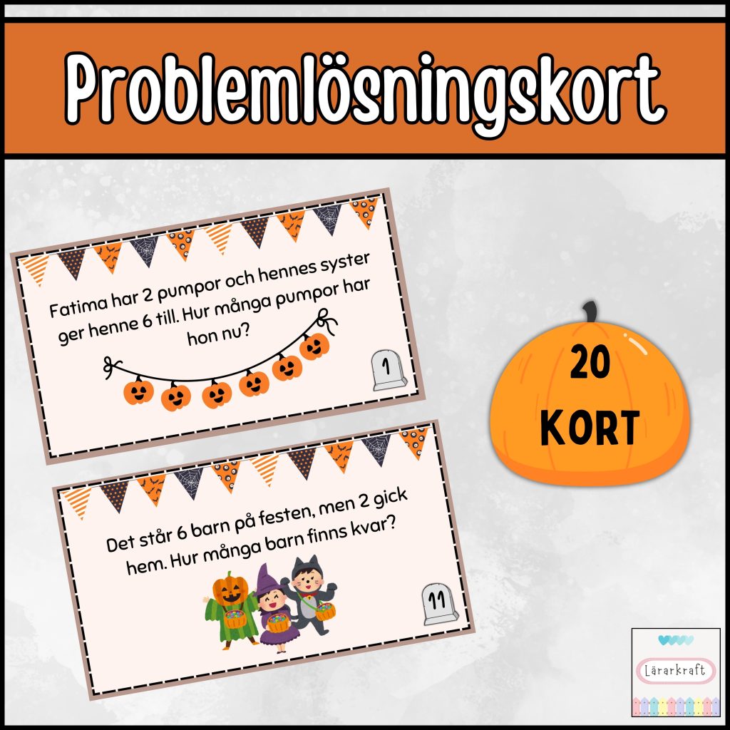 Problemlösningskort 20 st (åk 1)