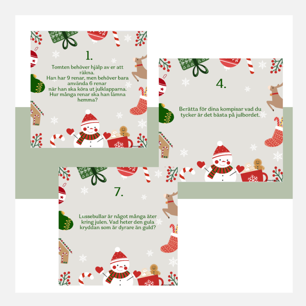 Julpromenad 11 samtalsfrågor