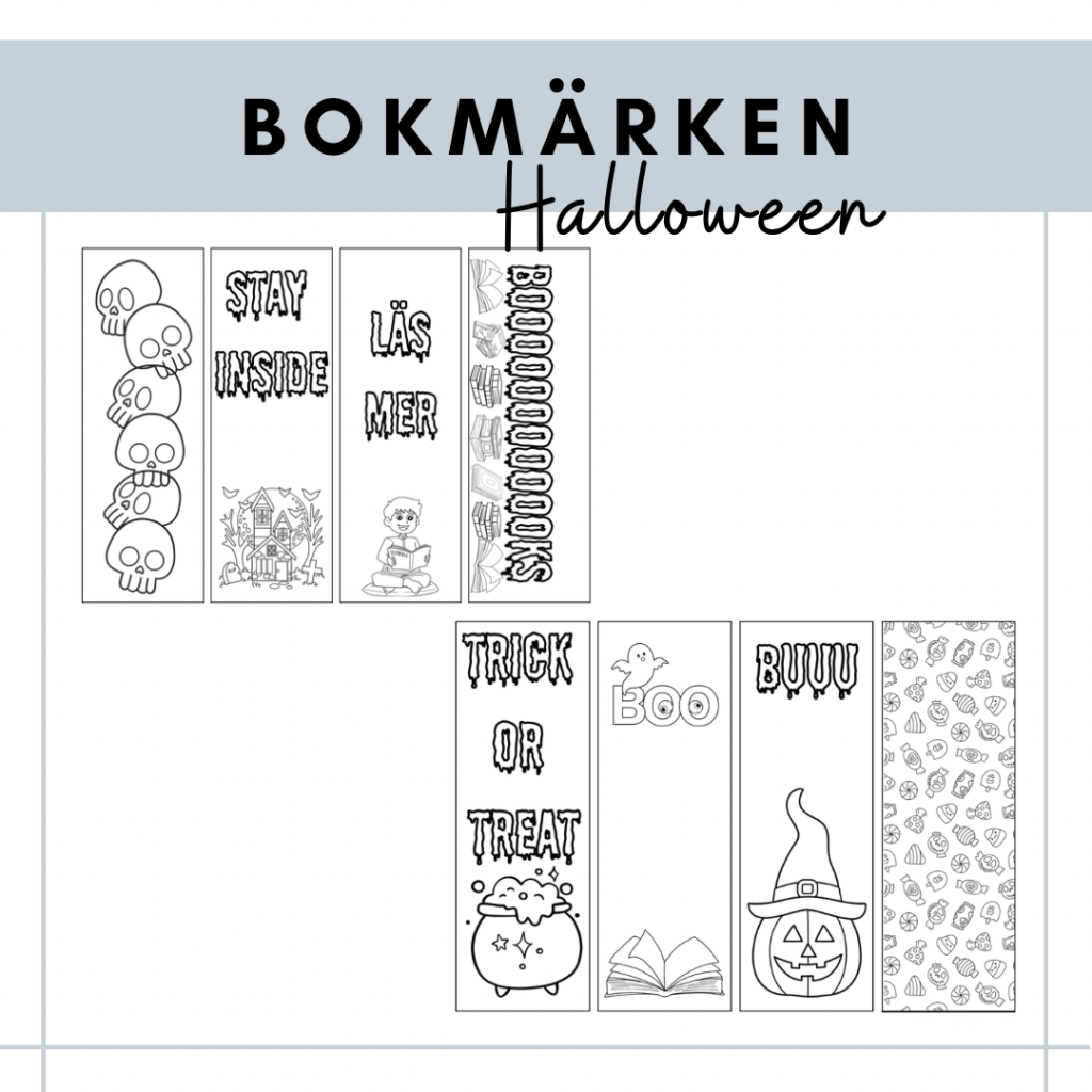 Bokmärken halloween