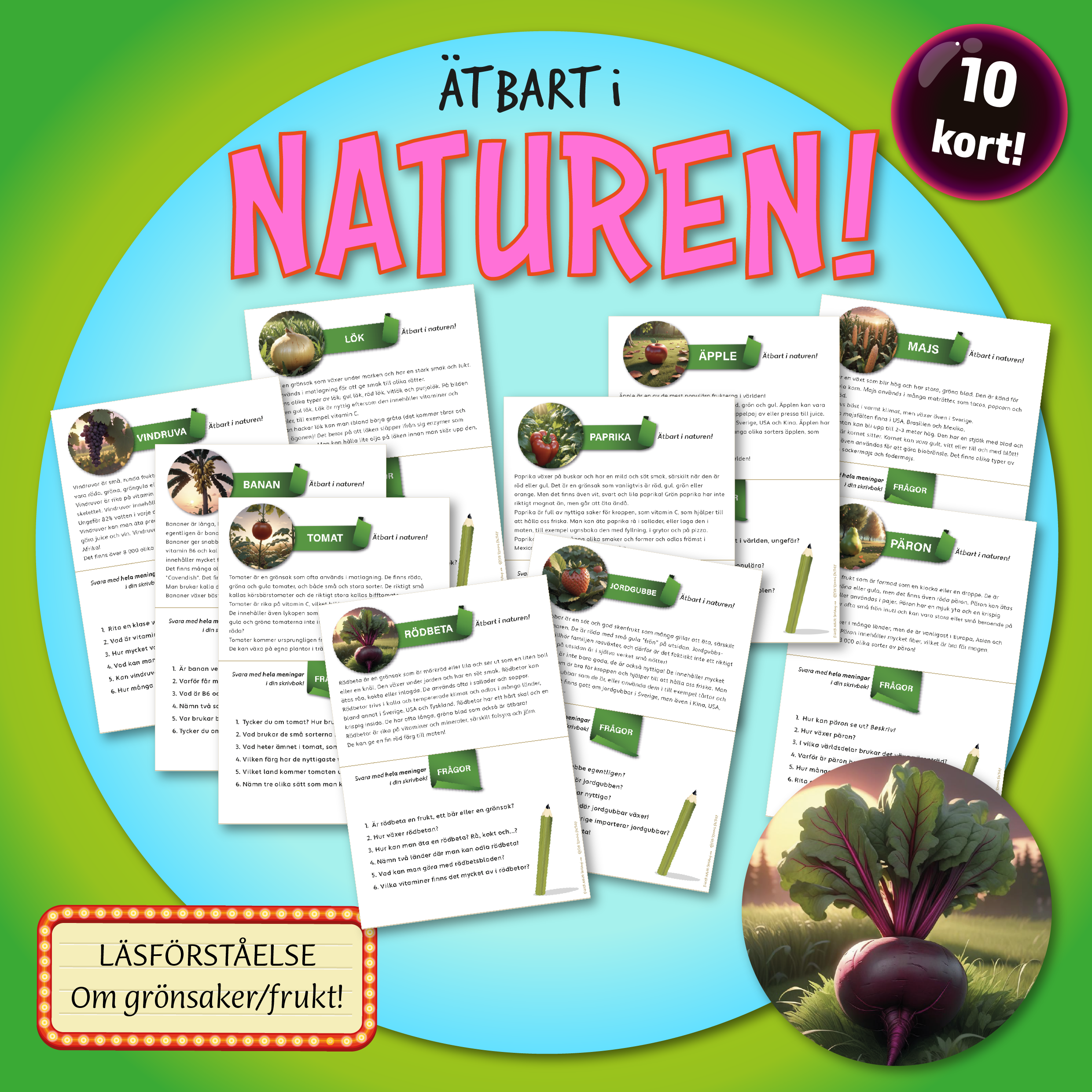 Ätbart i naturen - Läsförståelse!