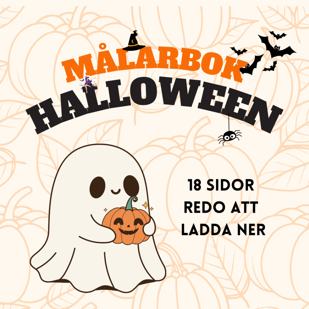 Halloween målarbok