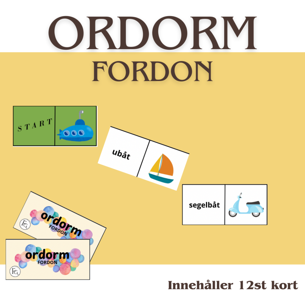 ordorm- tema fordon