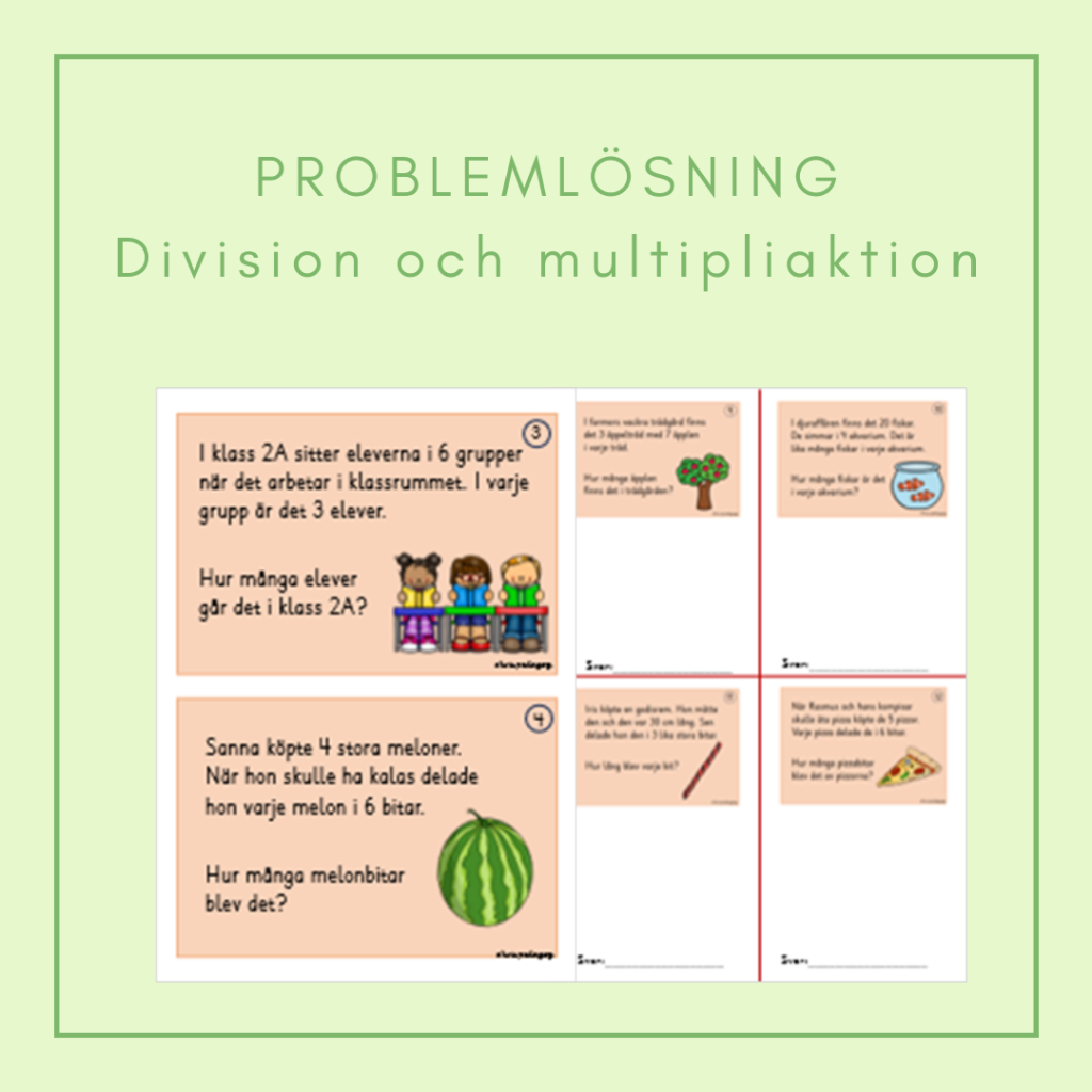 Problemlösning division och multiplikation