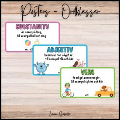 Posters - Ordklasserna